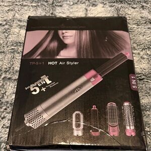 5-in-1 Pink and Silver Hot Air Styler